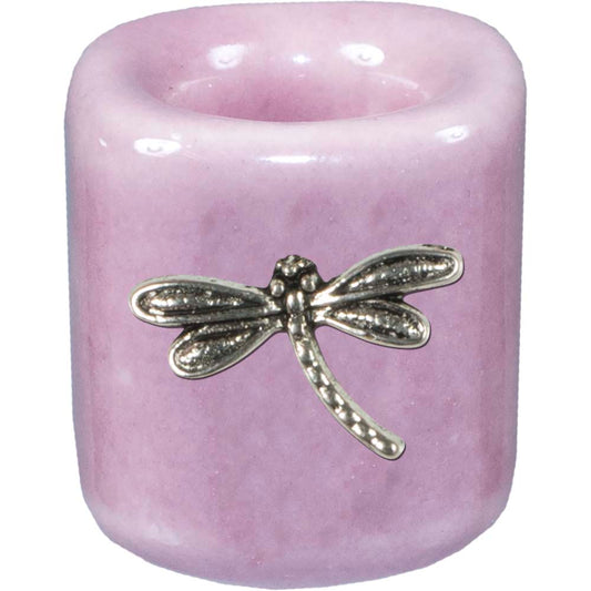 Pink Mini Candle Holder - Dragonfly