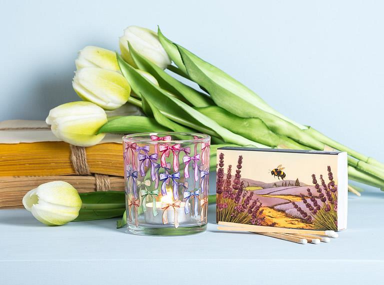 Bee & Lavender Matches (45 Match Sticks)
