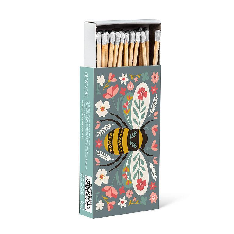 Floral Bee Matches - 45 Match Sticks