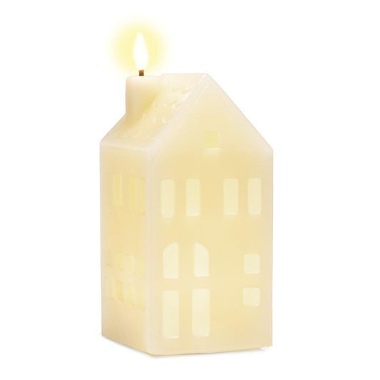 Cozy Christmas Chateaux LED Candle