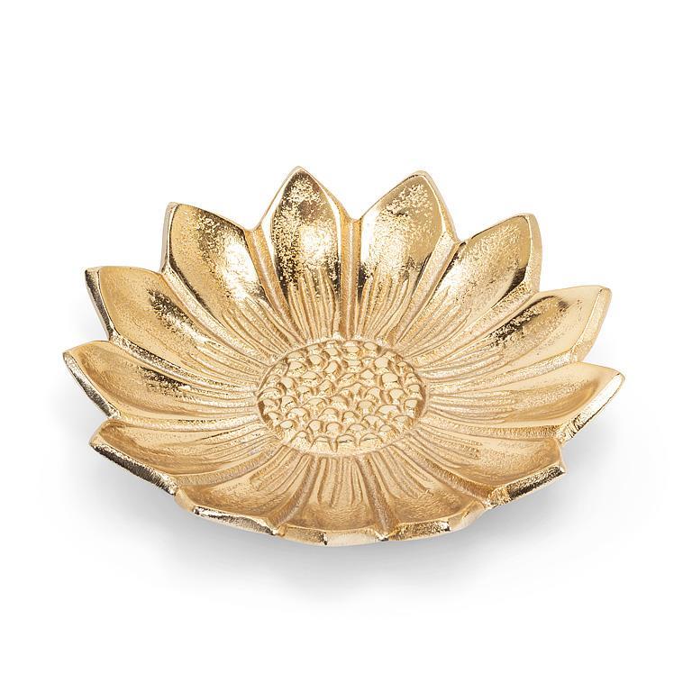 Gold Sunflower Dish