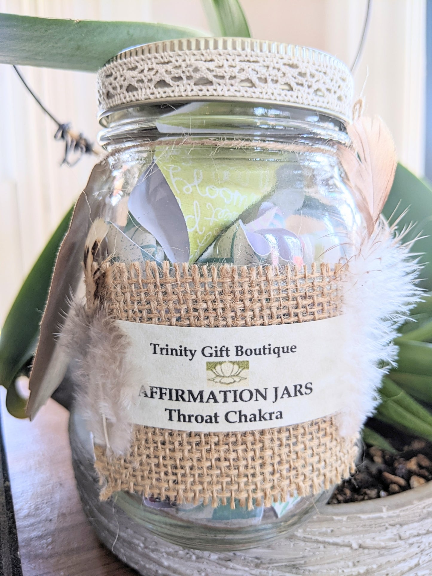 Affirmation Jar - Throat Chakra