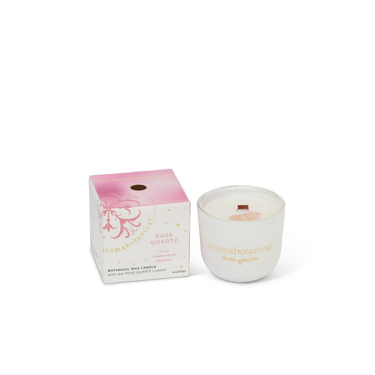 Aromabotanical Rose Quartz Mini Candle