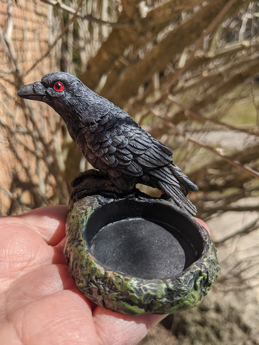 Raven Tea Light Holder