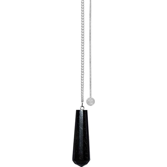 Black Tourmaline Teardrop Pendulum