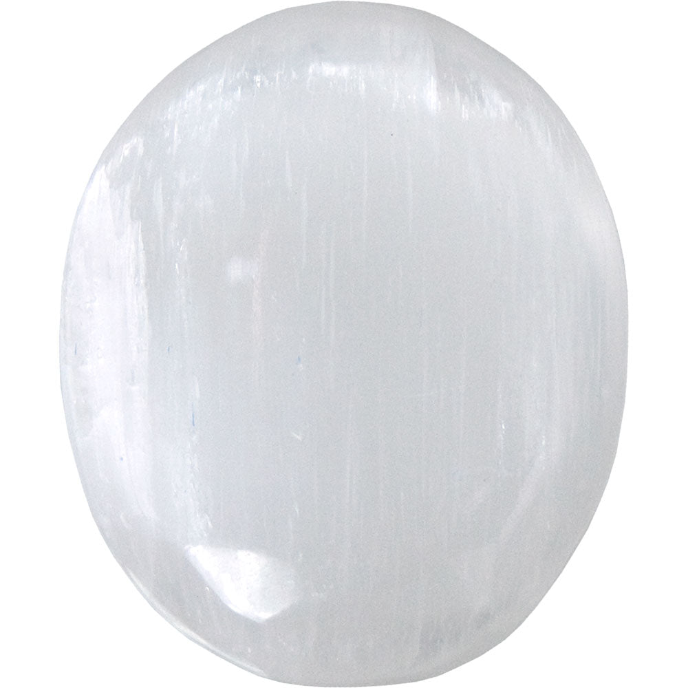Selenite Palm Stone