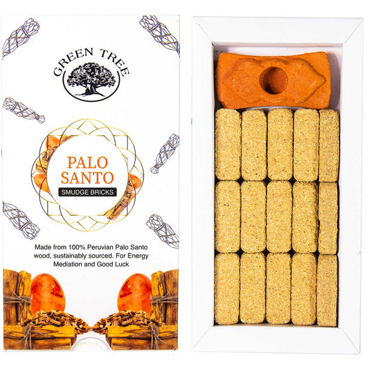 Green Tree Smudge Bricks - Palo Santo (15 pk)