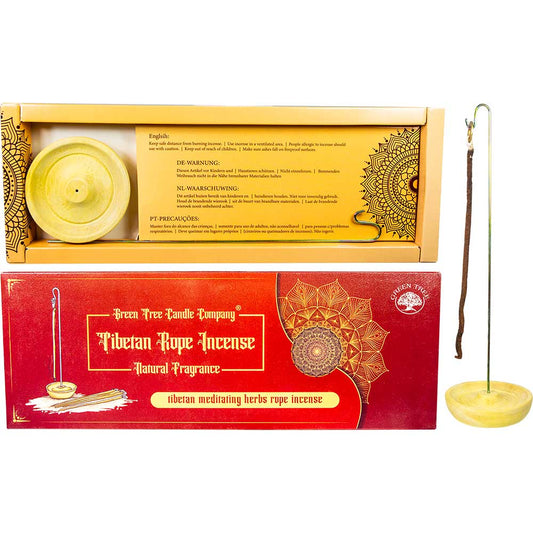 Green Tree Tibetan Rope Incense - Meditating Herbs (10 Pack)