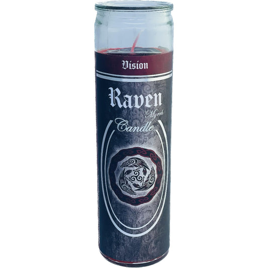 Glass Ritual Candle - Raven