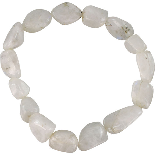 Tumbled Rainbow Moonstone Bracelet