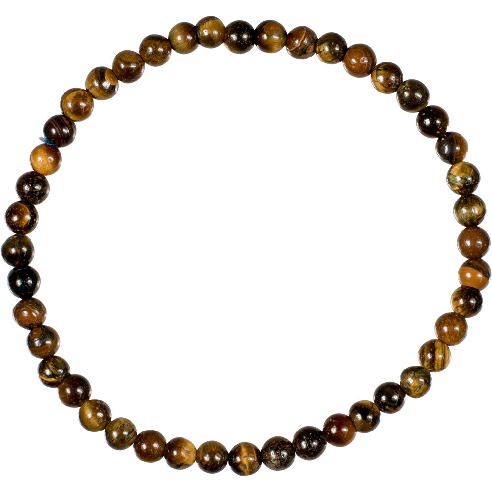 Tiger Eye Gemstone Bracelet 4mm