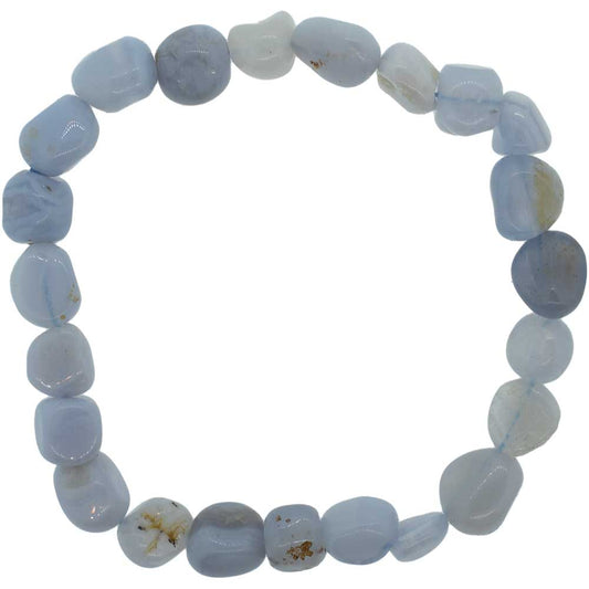 Tumbled Blue Lace Agate Bracelet