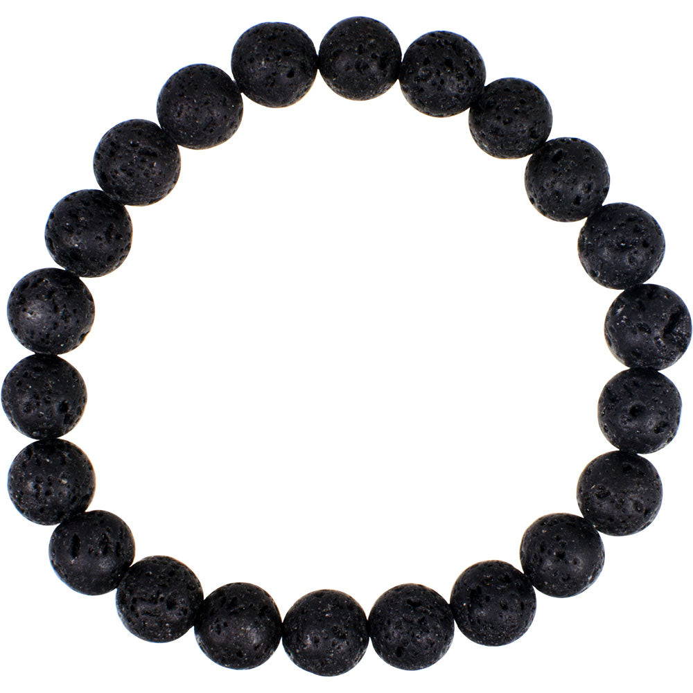 Lava Gemstone Bracelet 8mm