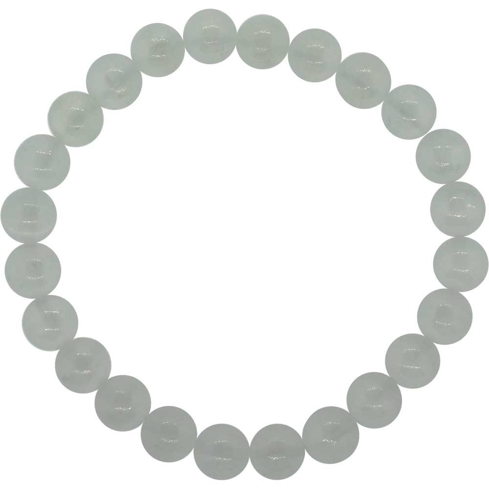 Selenite Gemstone Bracelet 8mm