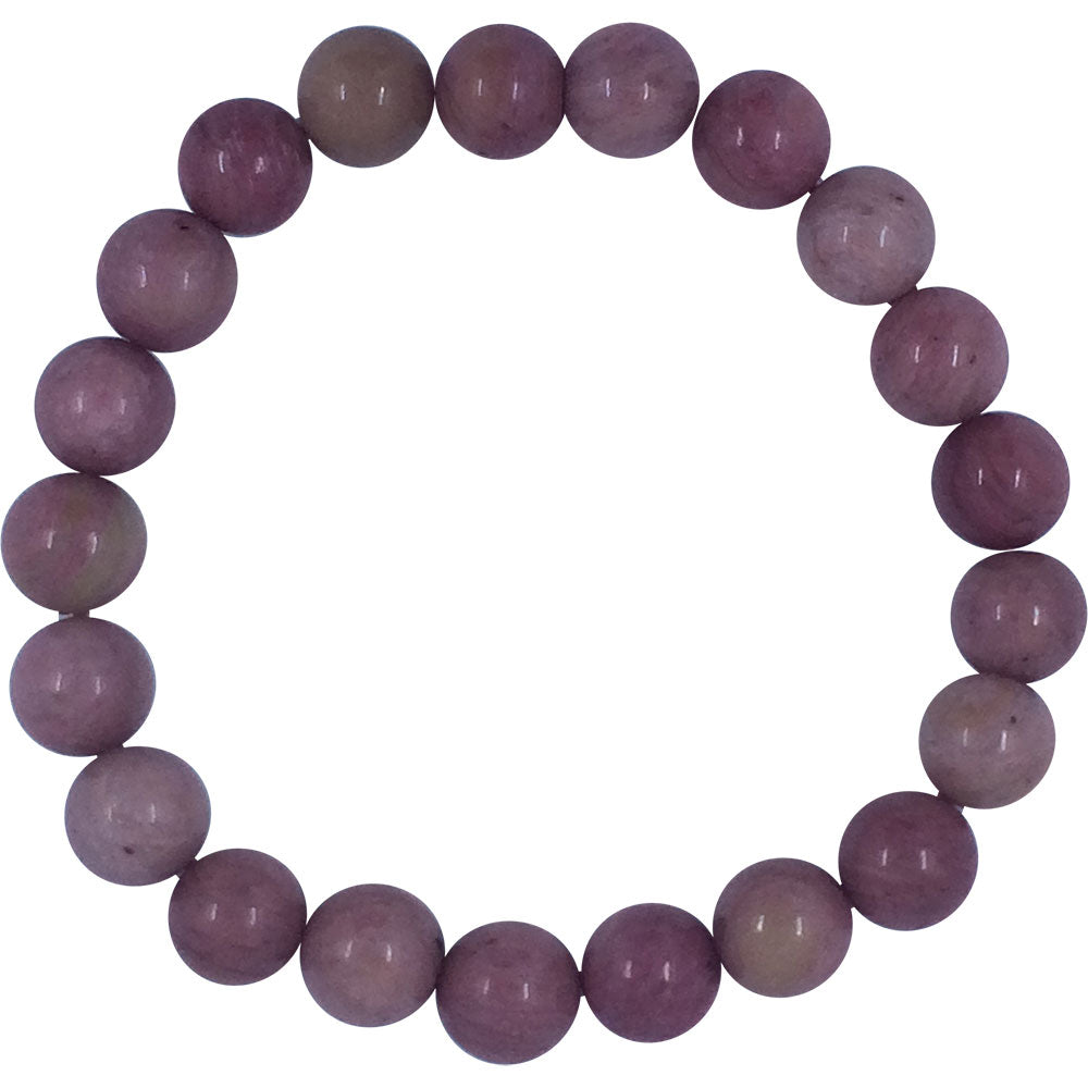 Rhodonite Gemstone Bracelet 8mm