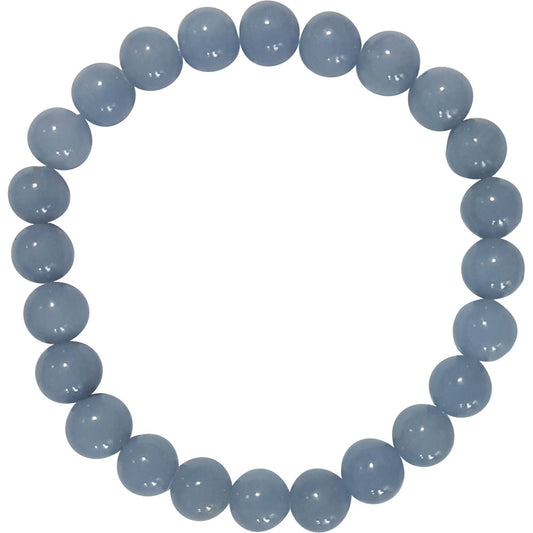 Angelite Gemstone Bracelet 8mm