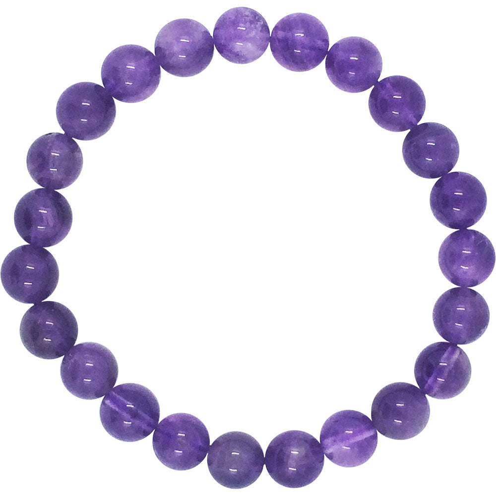 Amethyst Gemstone Bracelet 8mm