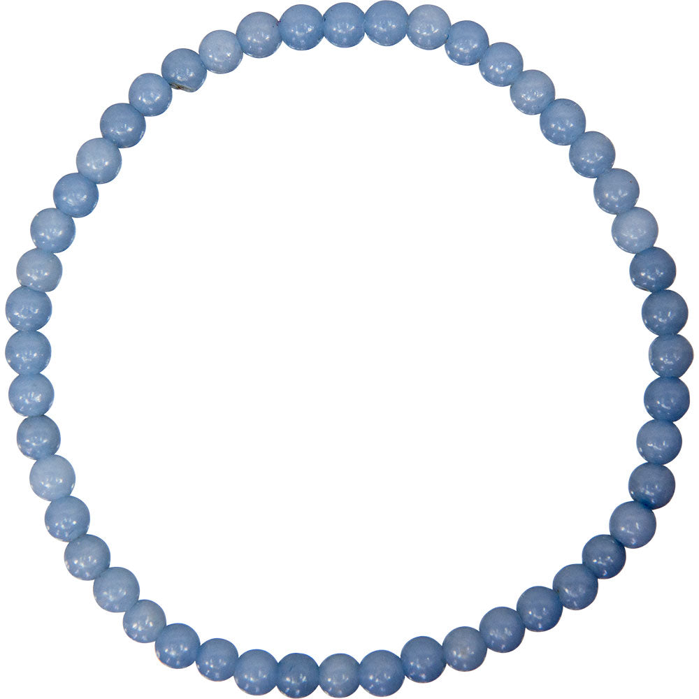 Angelite Gemstone Bracelet 4mm