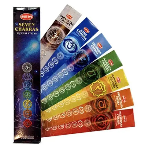 Hem Seven Chakra Stick incense Variety Pack