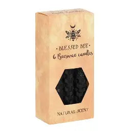 Blessed Bee Beeswax Ritual Candle - Black (Individual Candle)