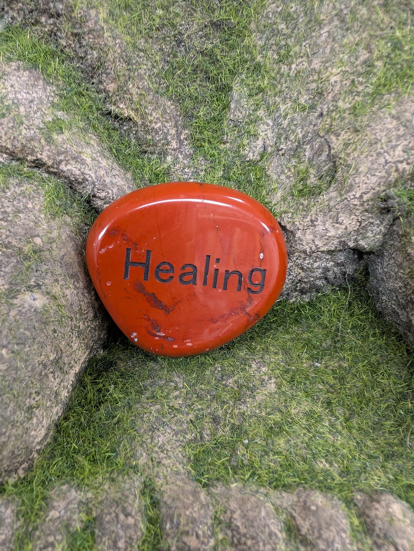 Positive Word Gemstone - Healing (Red Jasper)