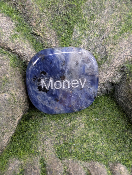 Positive Word Gemstone - Money (Sodalite)