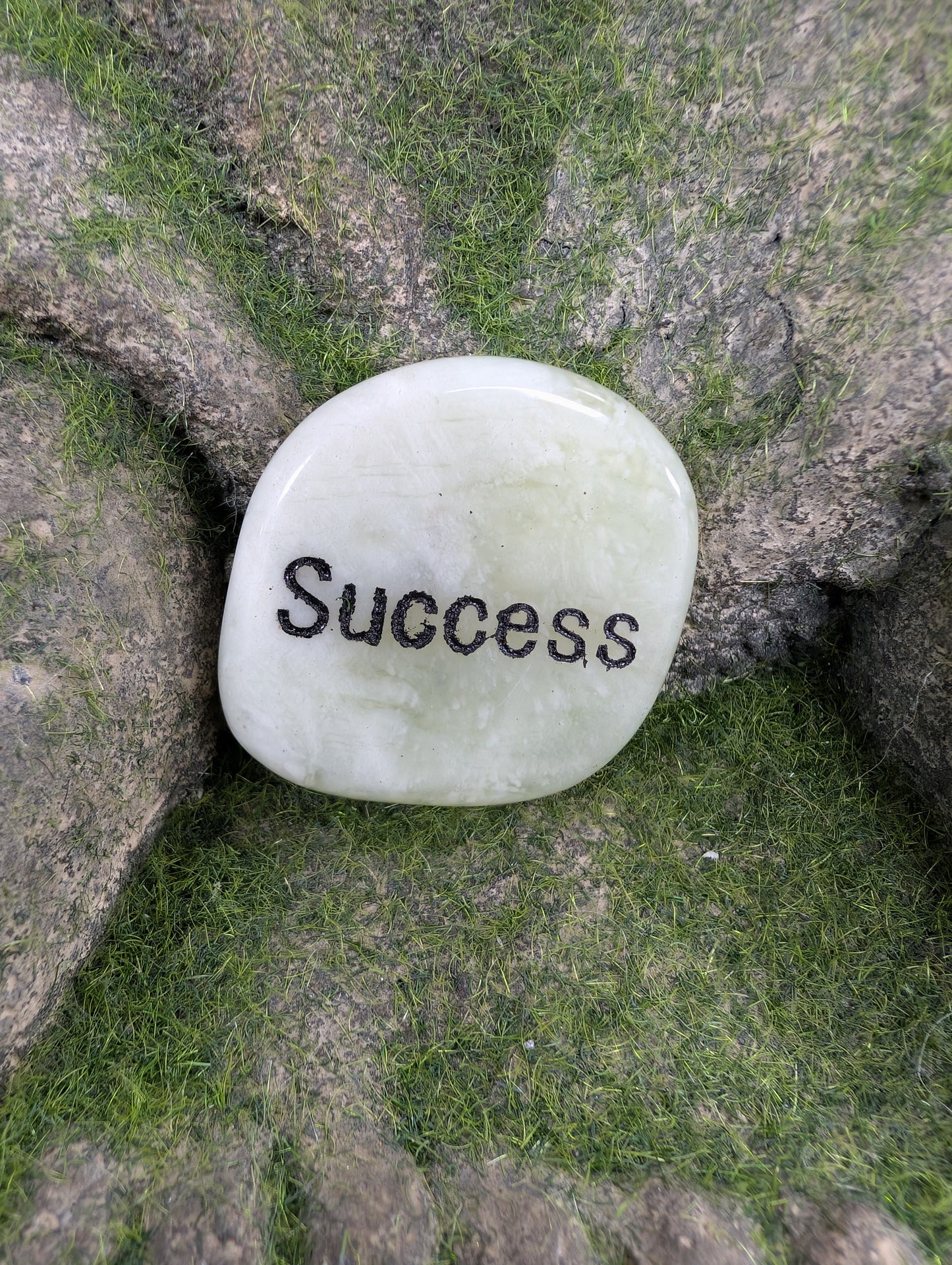 Positive Word Gemstone - Success (Jade)