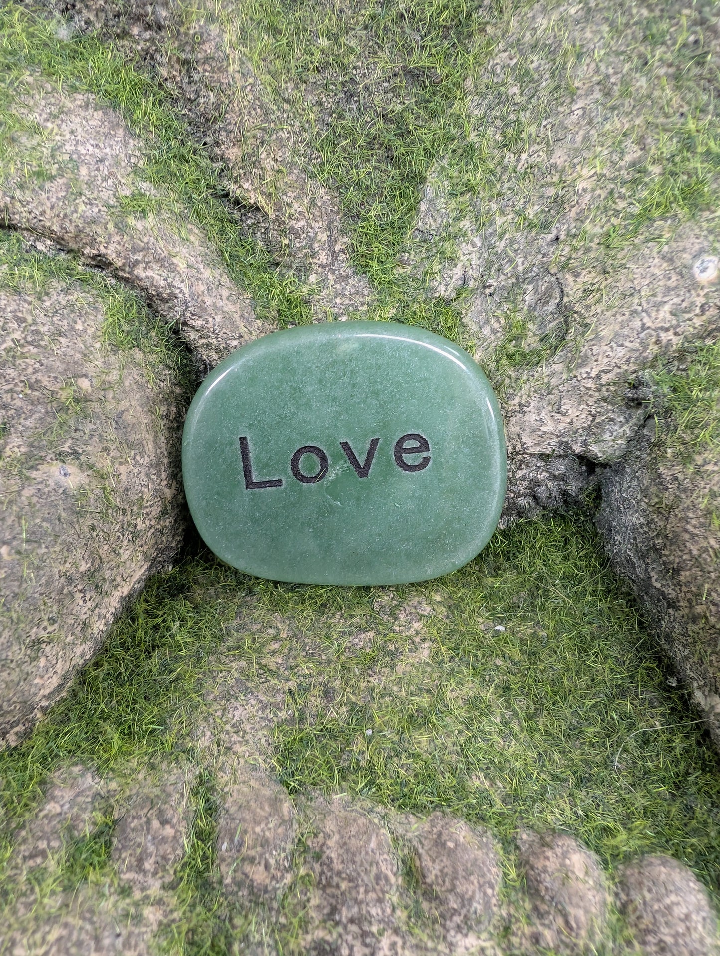 Positive Word Gemstone - Love (Green Aventurine)