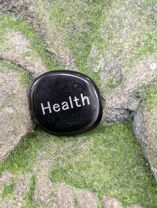 Positive Word Gemstone - Health (Black Obsidian)