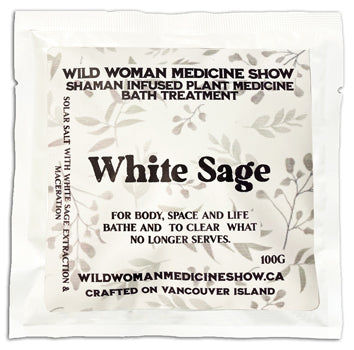 Wild Woman Medicine Show Shaman Bath Treatments - Plant Medicine White Sage 100g