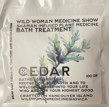 Wild Woman Medicine Show Shaman Bath Treatments - Plant Medicine Cedar 100g