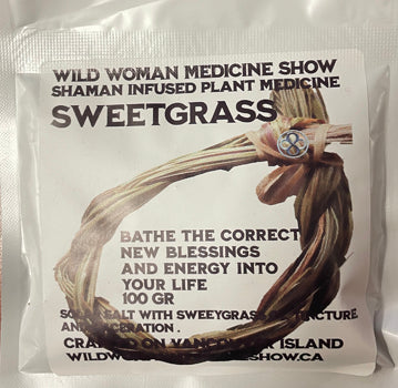 Wild Woman Medicine Show Shaman Bath Treatments - Traditional Sweetgrass 100g