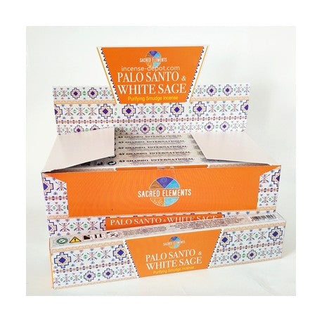 Sacred Elements Palo Santo & White Sage Purifying Stick Incense 15g