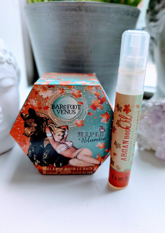 Barefoot Venus Bath Bliss & Argan Oil Duo - Maple Blondie