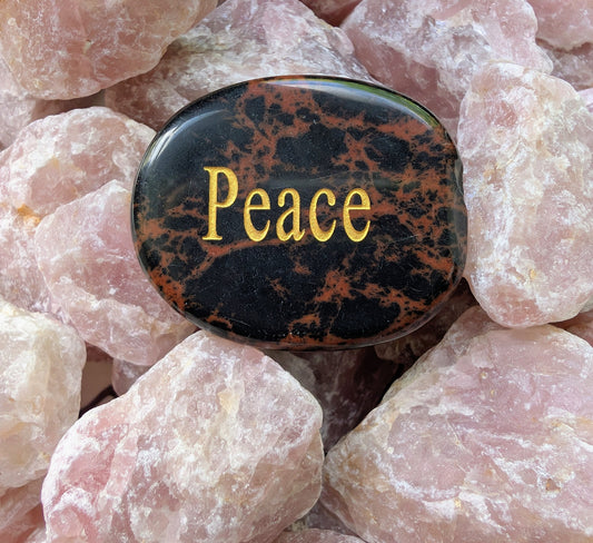 Wishing Gemstone - Peace (Mahogany Obsidian)