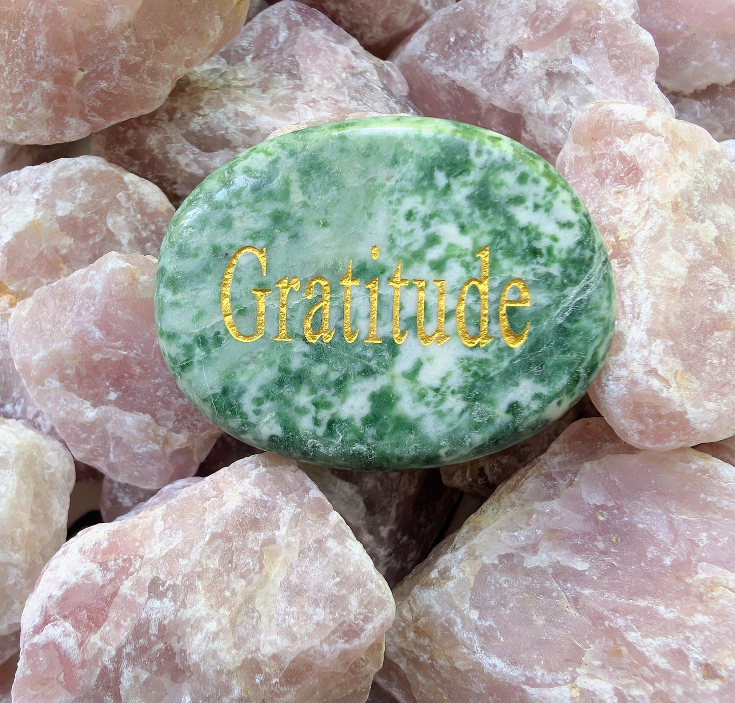 Wishing Gemstone - Gratitude (Tree Moss Agate)