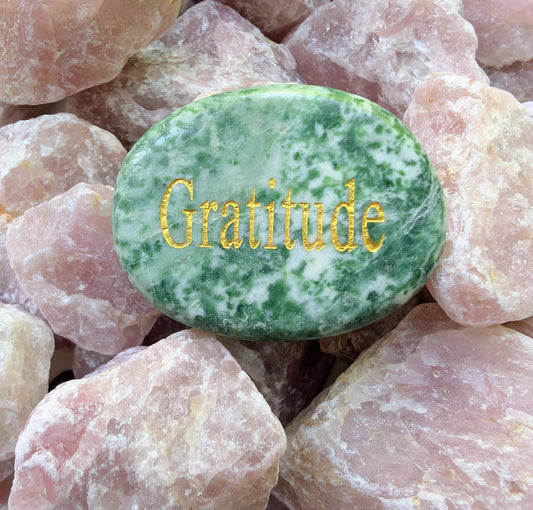Wishing Gemstone - Gratitude (Tree Moss Agate)