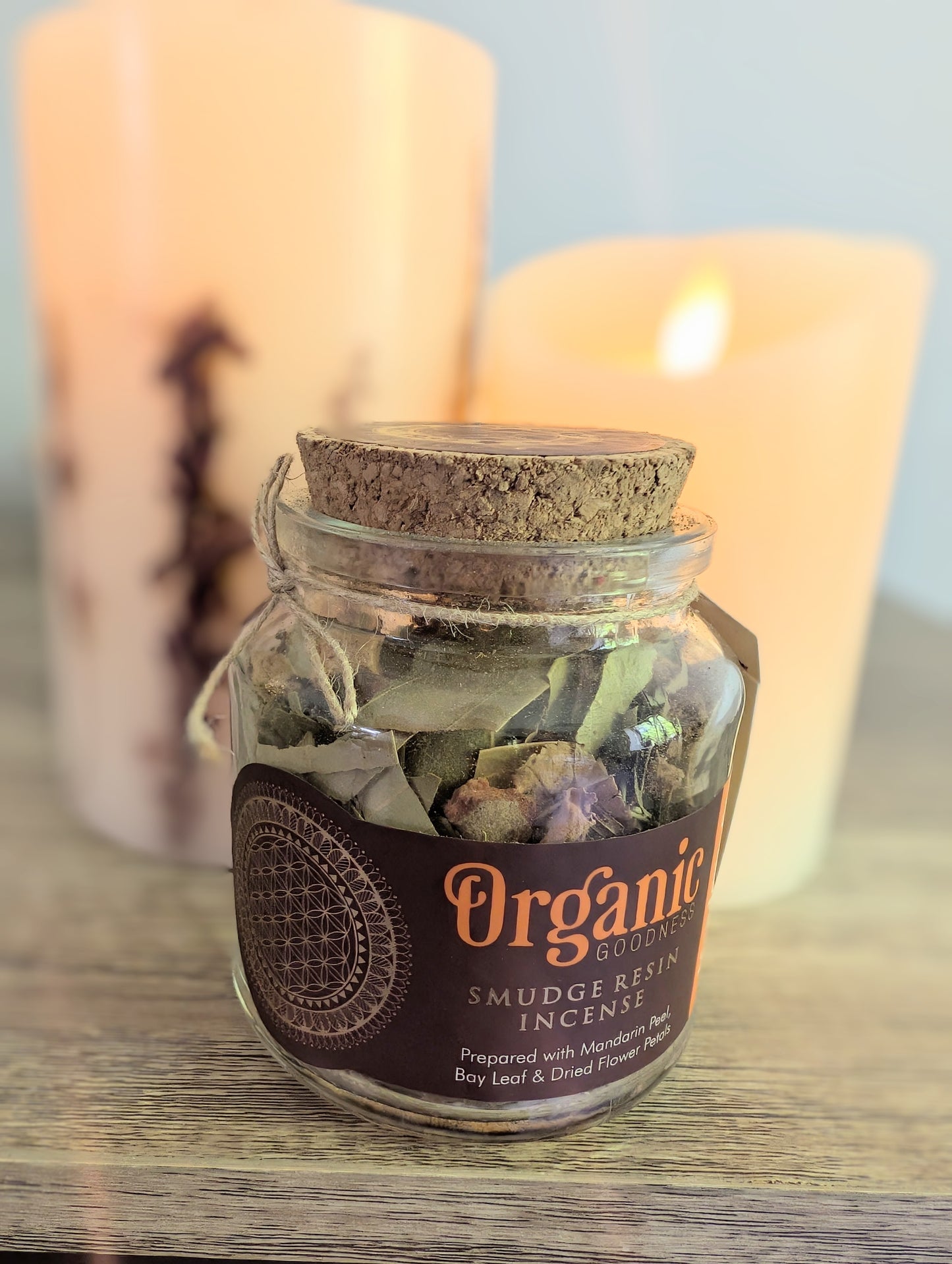 Song of India Organic Goodness Smudge Resin Incense - Mandarin & Bay Leaf