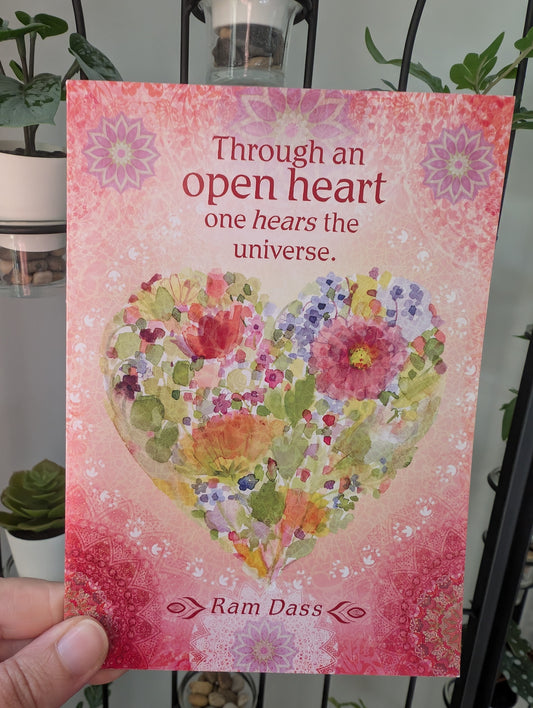 Through An Open Heart One Hears The Universe Greeting Card - Inspiration