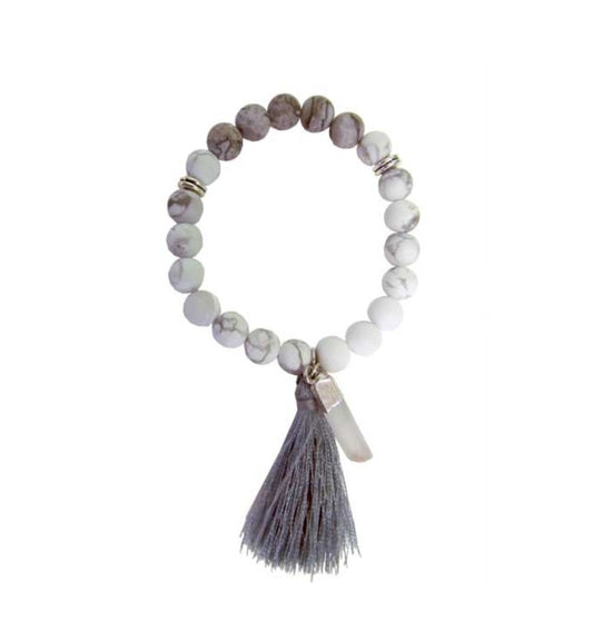 Howlite Japa Mala Bracelet
