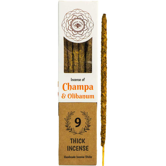 Green Tree Botanical Incense Champa & Olibanum - One Stick