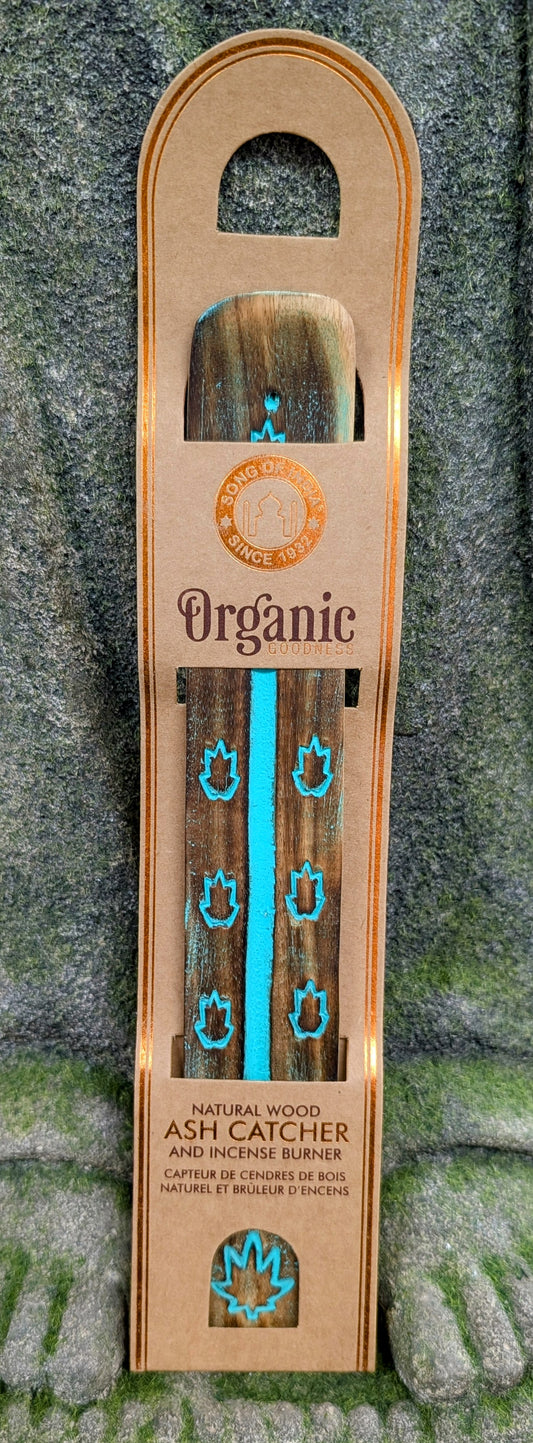 Song of India Organic Goodness Incense Holder - Cannabis Leaf
