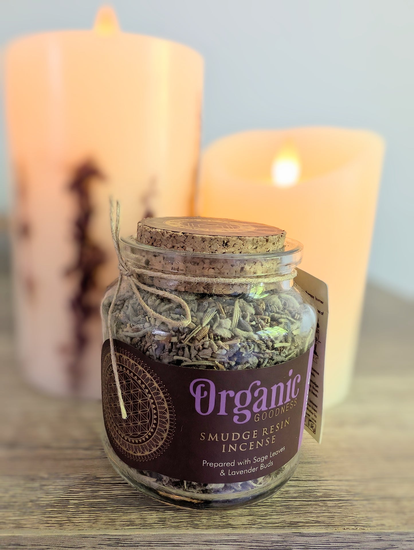Song of India Organic Goodness Smudge Resin - Sage & Lavender