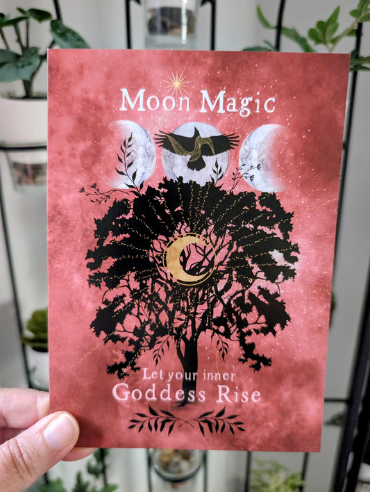 Moon Magic Greeting Card - Birthday